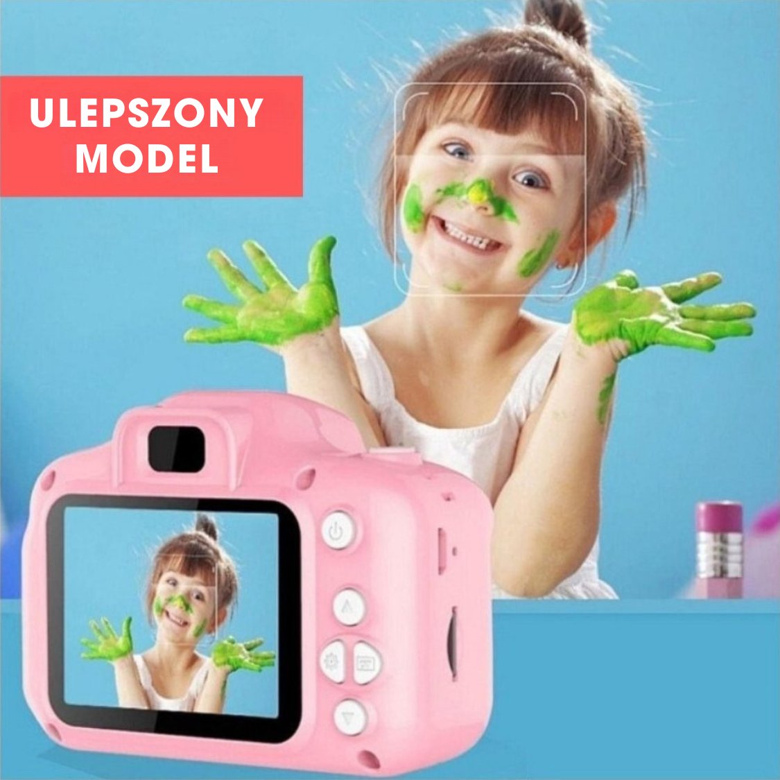 PixieSnap® – Aparat dla dzieci (z ładowarką, kablem USB i kartą pamięci 32 GB)