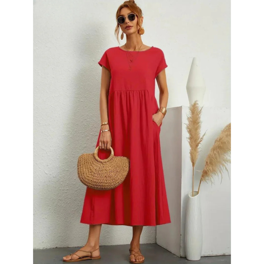 AMELIÁ – Zwiewna sukienka bawełniana na lato