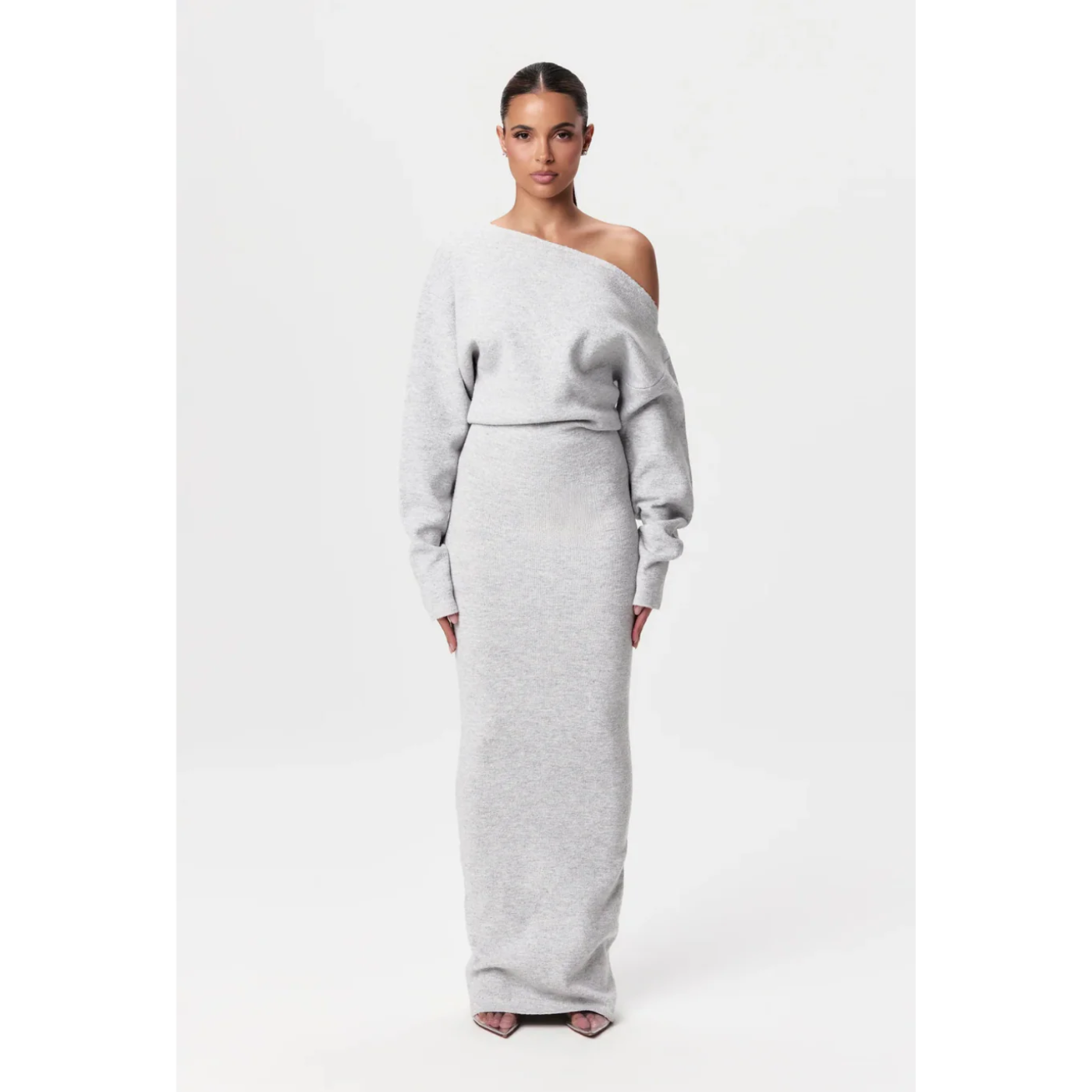 CLAUDIA - Sukienka Swetrowa Maxi – Elegancja i Komfort w Jednym