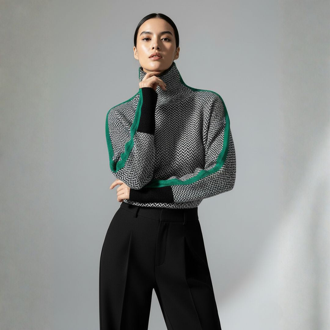 Elise – Golf z Kontrastowymi Akcentami