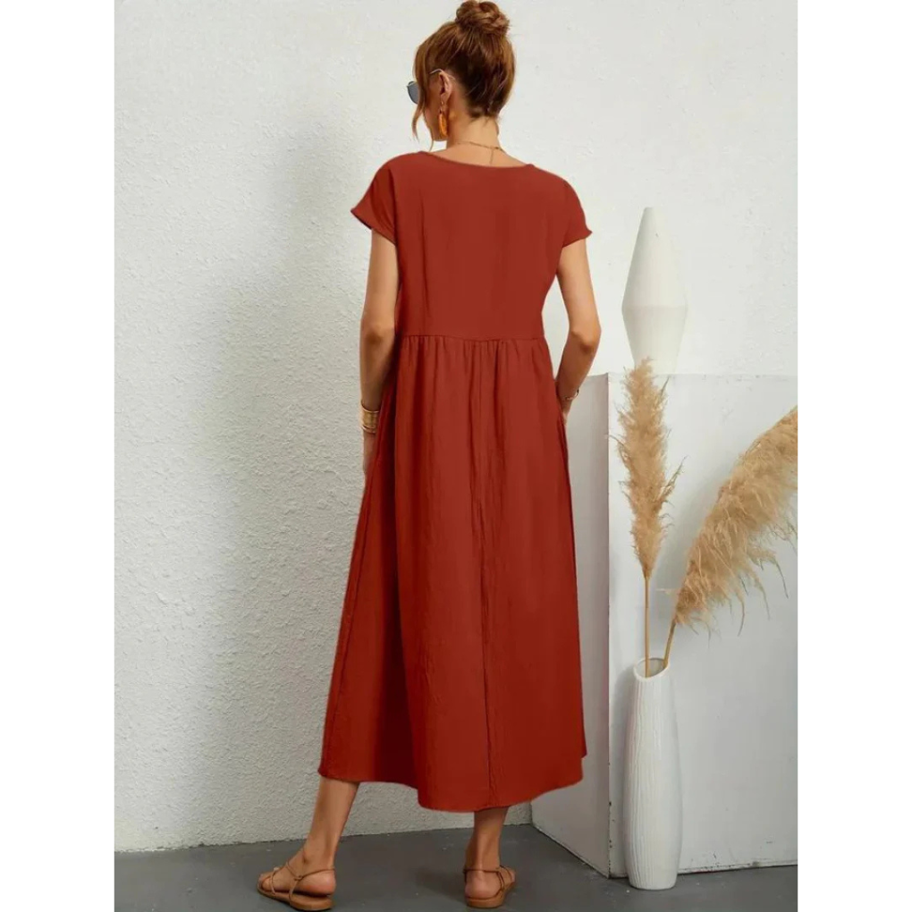 AMELIÁ – Zwiewna sukienka bawełniana na lato